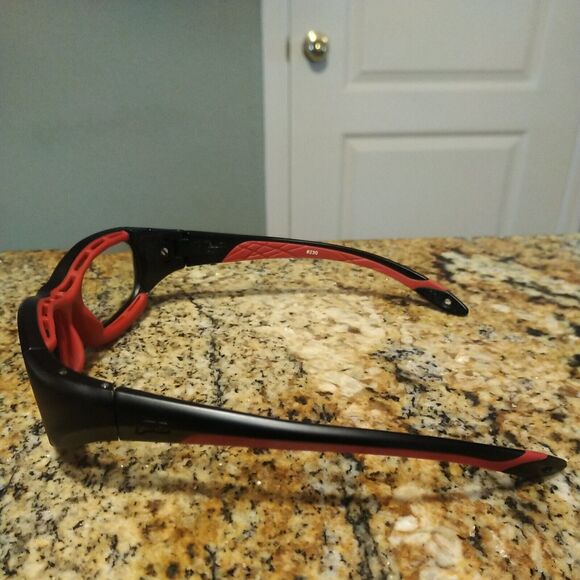 F8 Slam Rec Specs Liberty Sport Red & Black Protective Glasses 52 17 135 - Picture 5 of 11